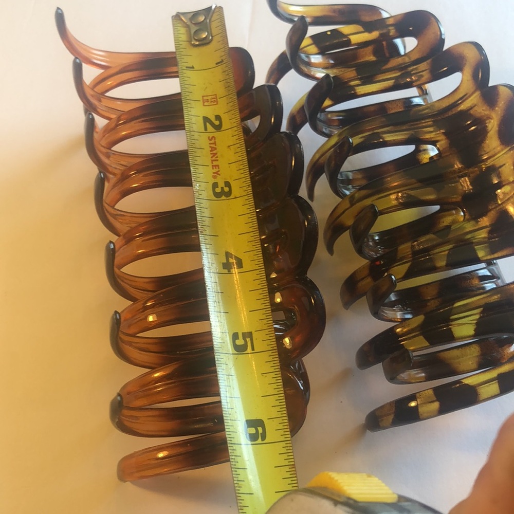 Woman’s big hair clips